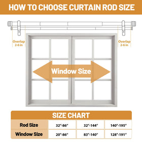 TONIAL 72–144 inch length option for larger windows