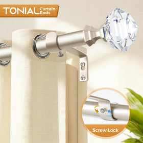 TONIAL 3/4 inch diameter rod supports up to 22 pounds.
