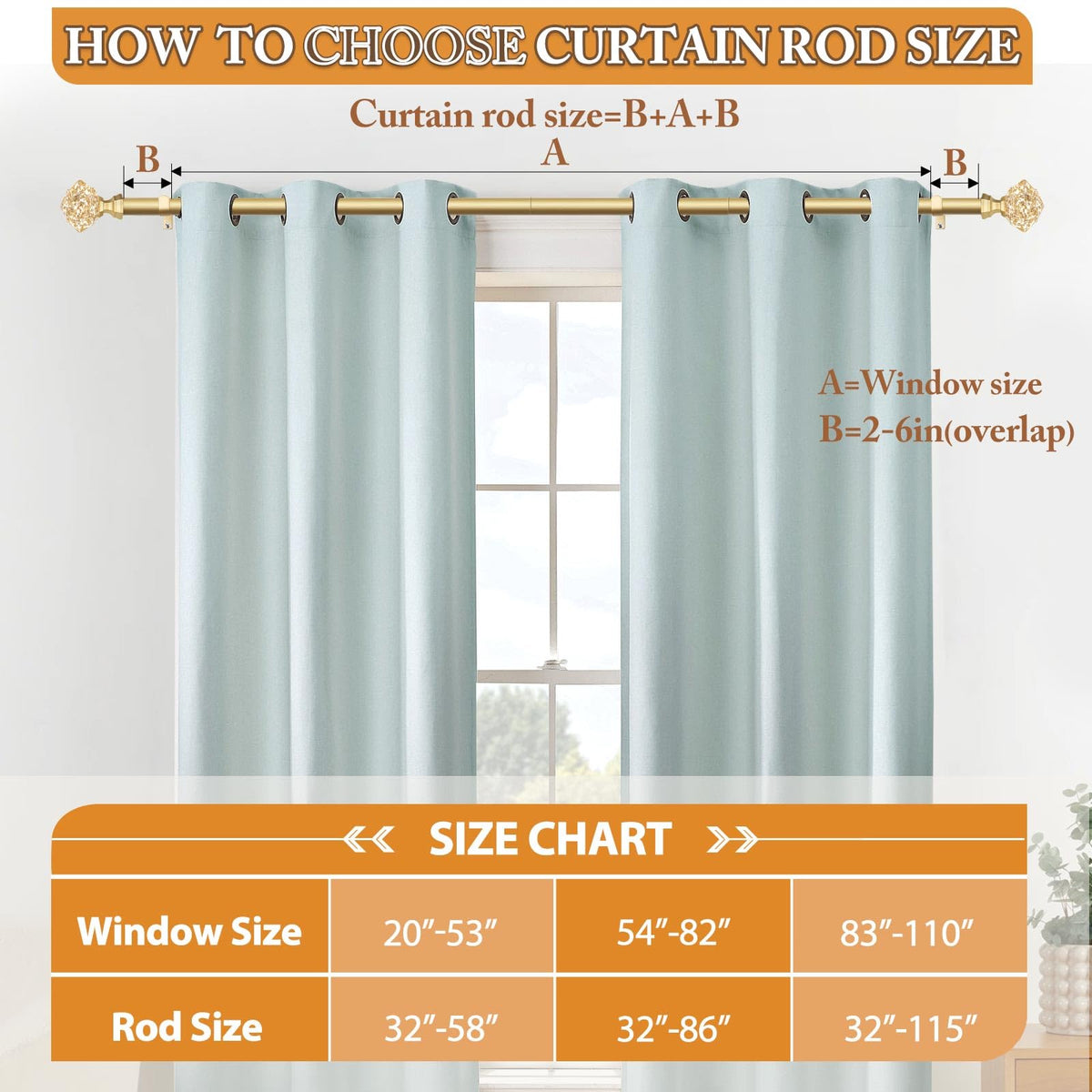 TONIAL durable 3/4 inch diameter rod supports a range of fabrics