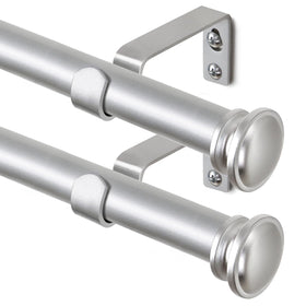 TONIAL curtain rod in telescoping segments for precise length adjustments.