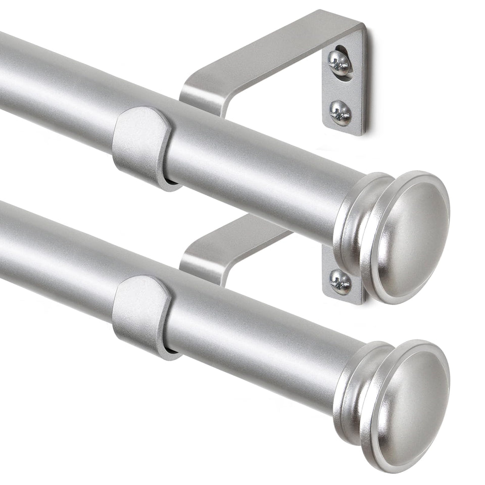 TONIAL curtain rod in telescoping segments for precise length adjustments.