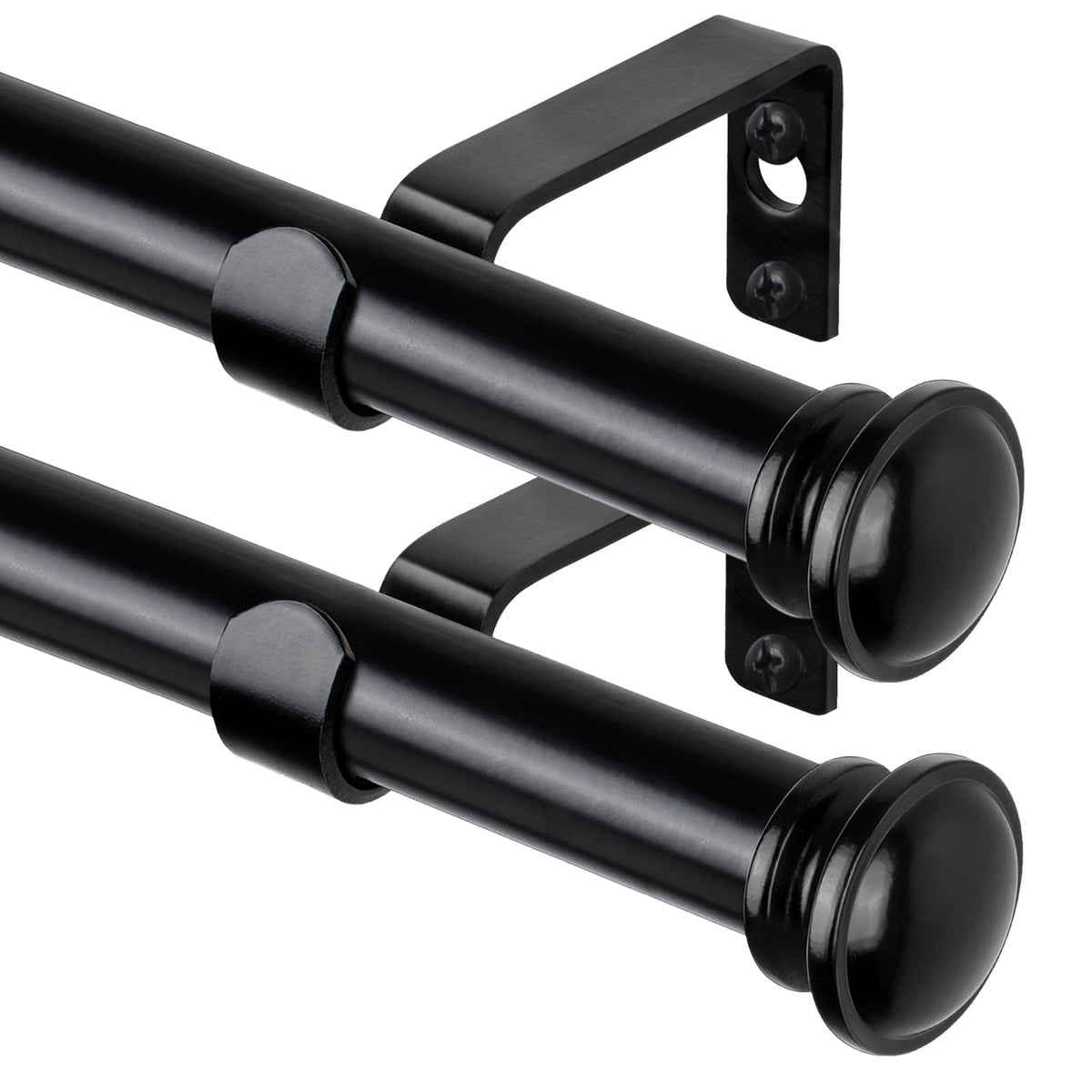 TONIAL curtain rod demonstrates telescoping-splicing for a customizable window fit.