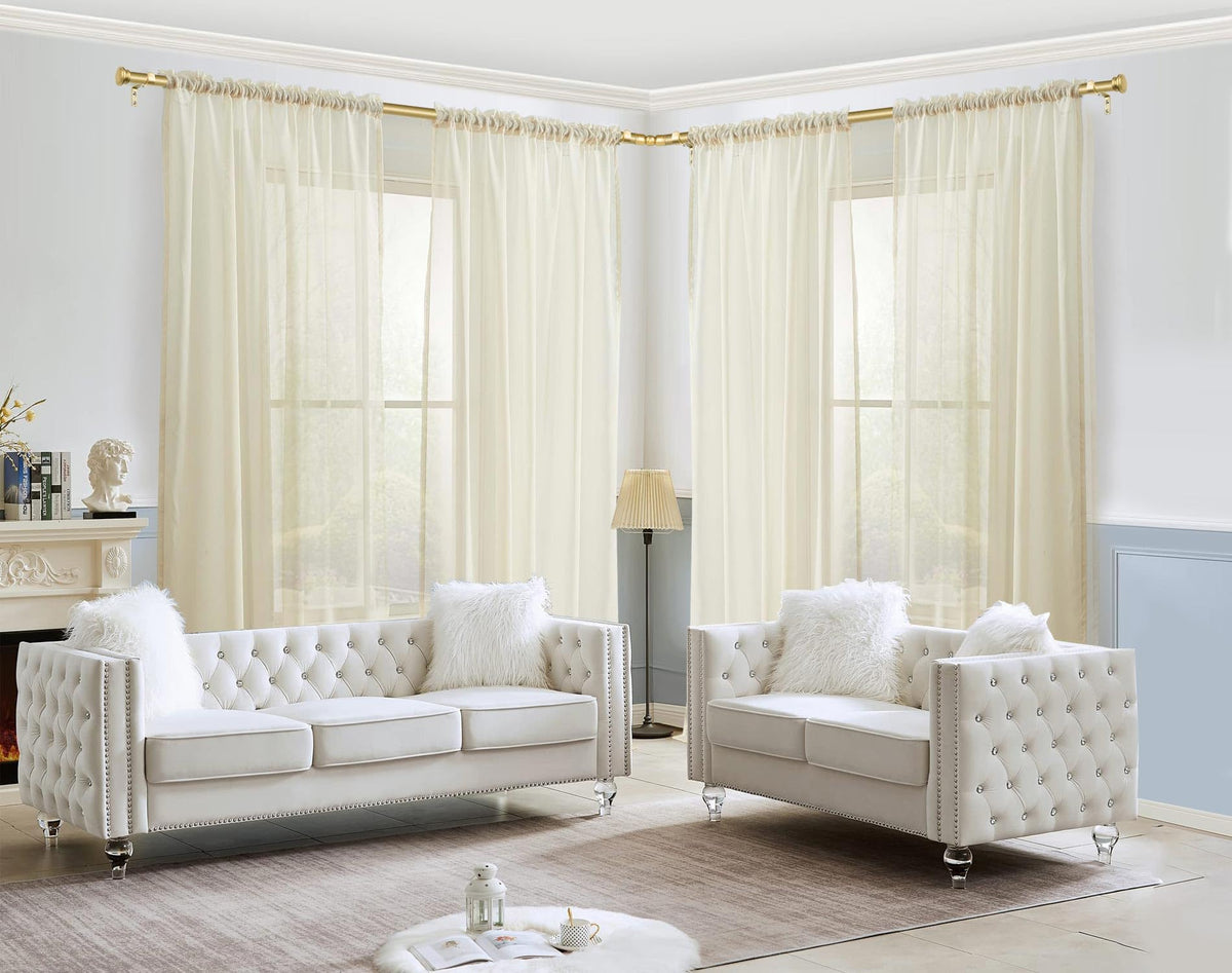 TONIAL side rod adjustable from 32 to 86 inches, perfect for matching varied window widths.