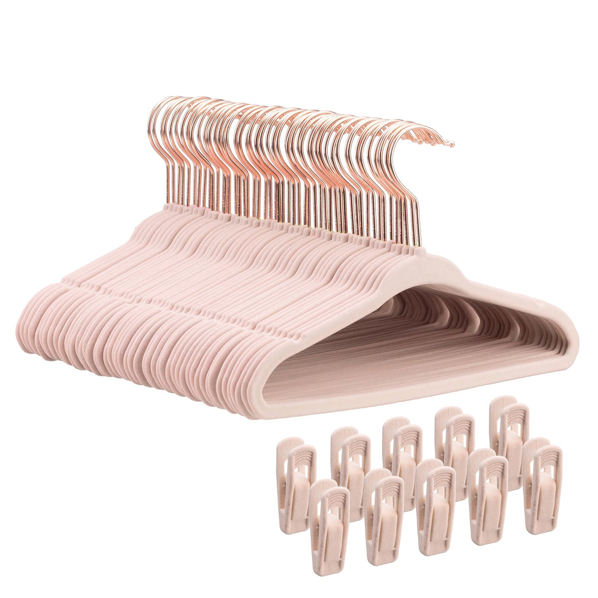 Tonswachic baby velvet hangers pack with soft flocking for gentle garment support