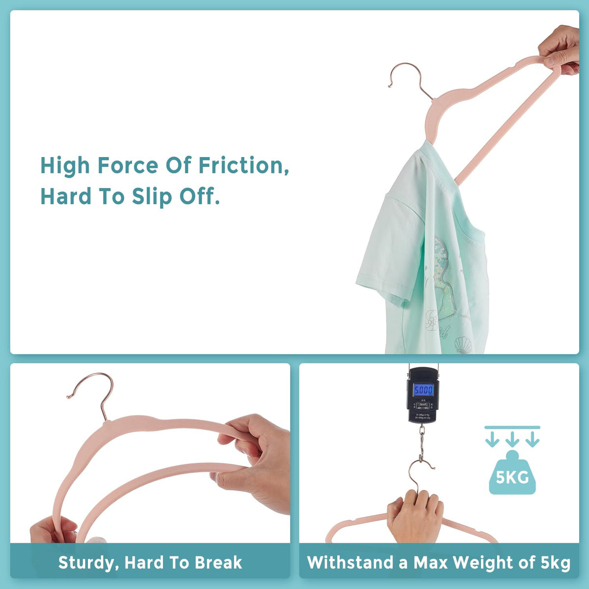 Tonswachic ultra-thin hangers saving closet space while keeping outfits neat