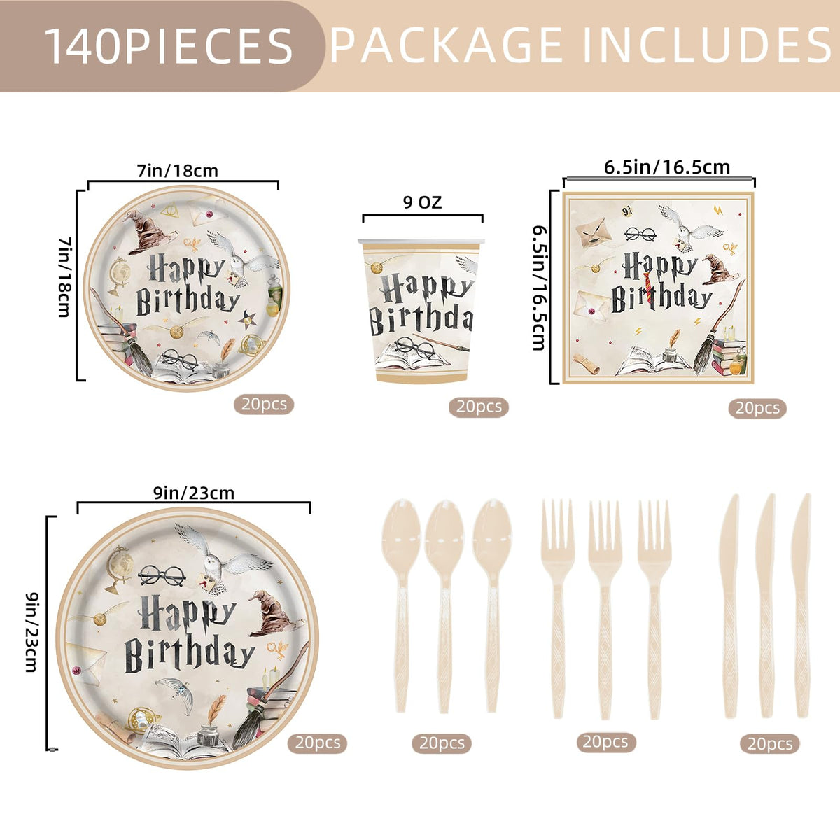 Tonyta party 7-inch plates ideal for desserts and snacks