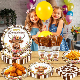 Tonyta Party Highland Cow spoons for desserts and snacks