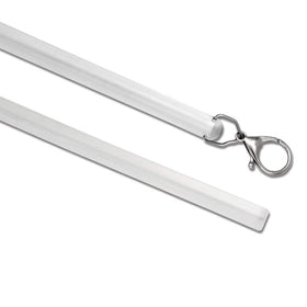 TOOFN 2 pack 36 inch invisible drapery pull rod blends with any decor for a clean look