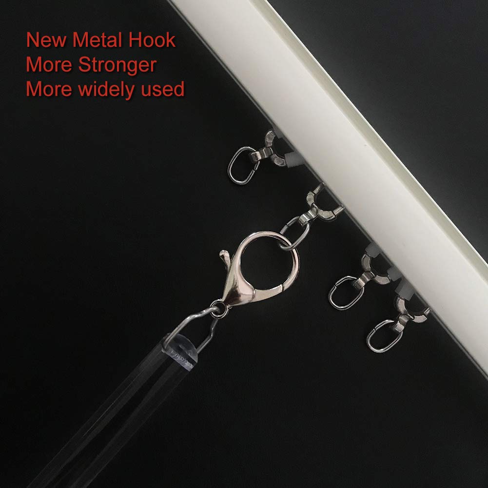 TOOFN clear acrylic pull rod preserves fabric beauty and ease of use
