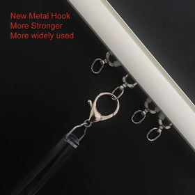 TOOFN clear acrylic pull rod preserves fabric beauty and ease of use