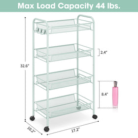 TOOLF 360-degree wheels glide smoothly for stable mobility.