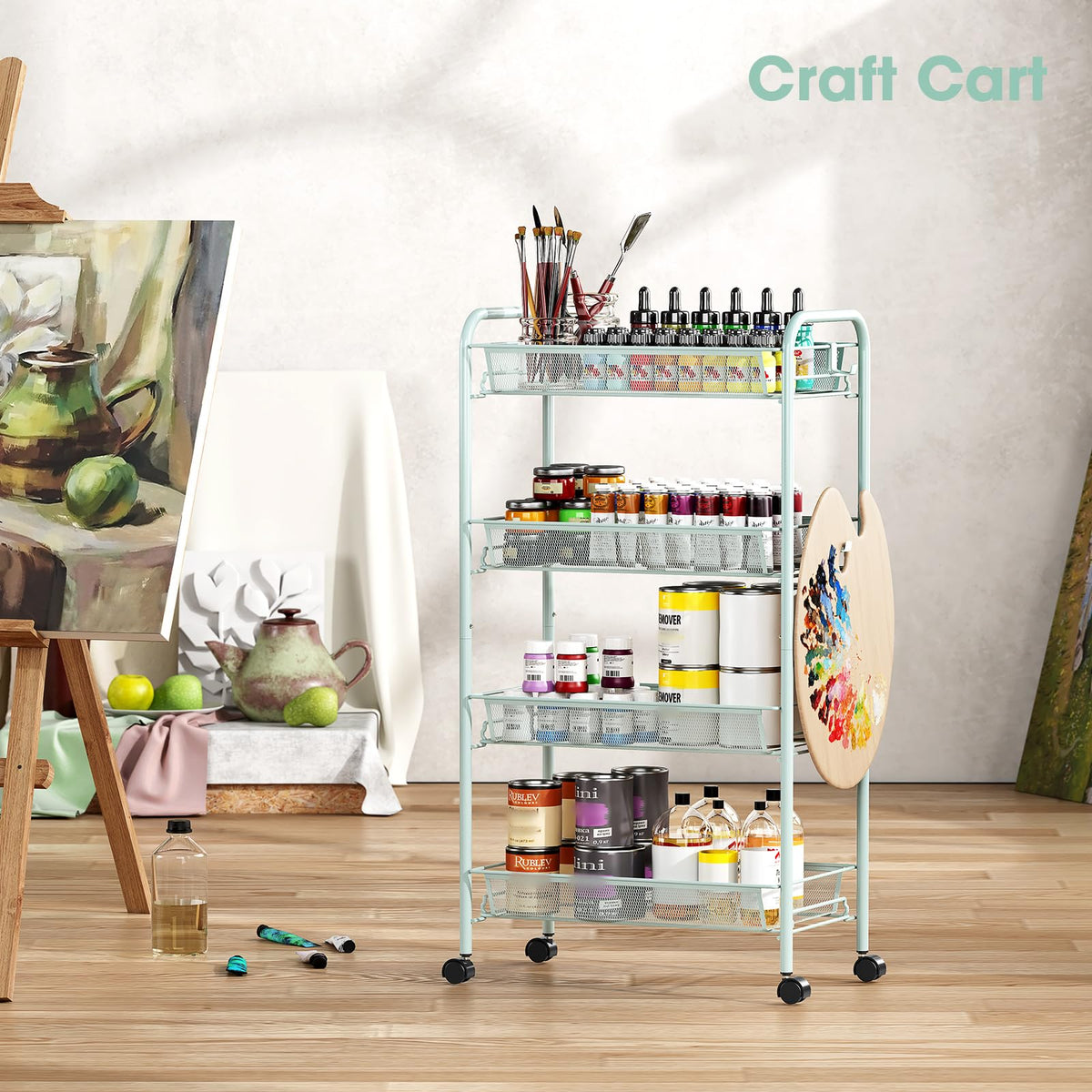 TOOLF each basket supports up to 5 kg for sturdy storage.