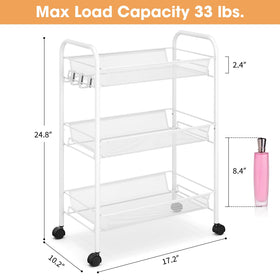 TOOLF 6 cm raised edge on baskets to prevent items from slipping.
