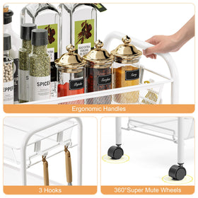 TOOLF breathable mesh baskets with raised edge prevent items from dropping.