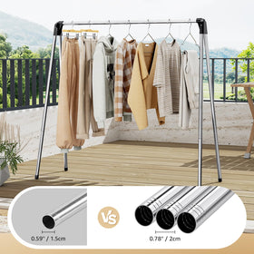 TOOLF clothes drying rack collapsible portable design enables easy storage and travel.