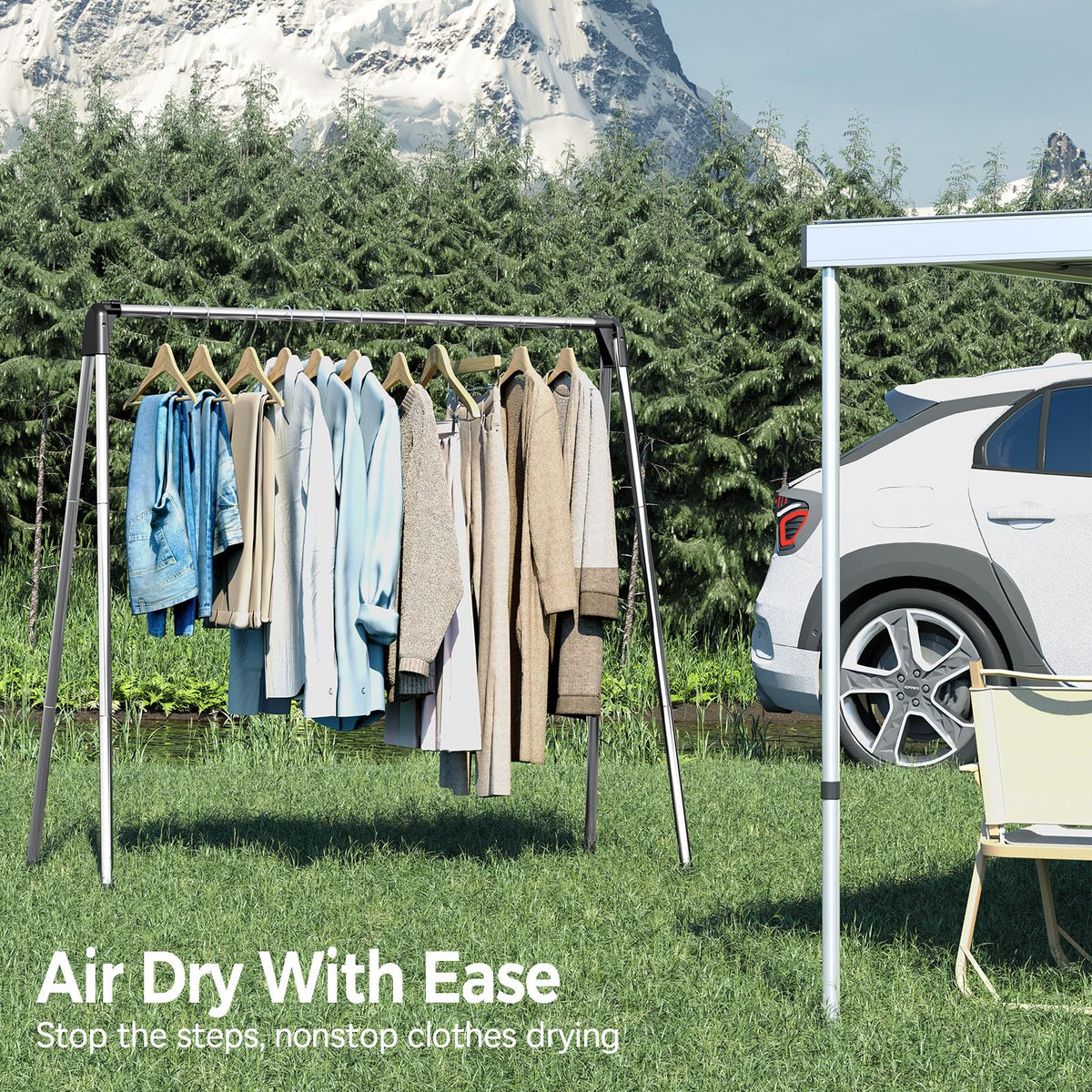 TOOLF clothes drying rack extended for large laundry loads