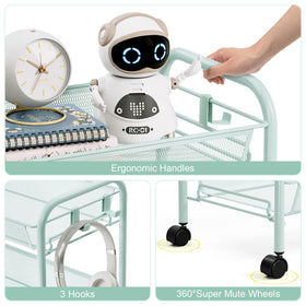 TOOLF metal shelving unit suitable for kitchen, bathroom, or laundry.