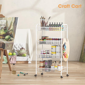 TOOLF multi-use kitchen and laundry cart keeps daily tasks organized.