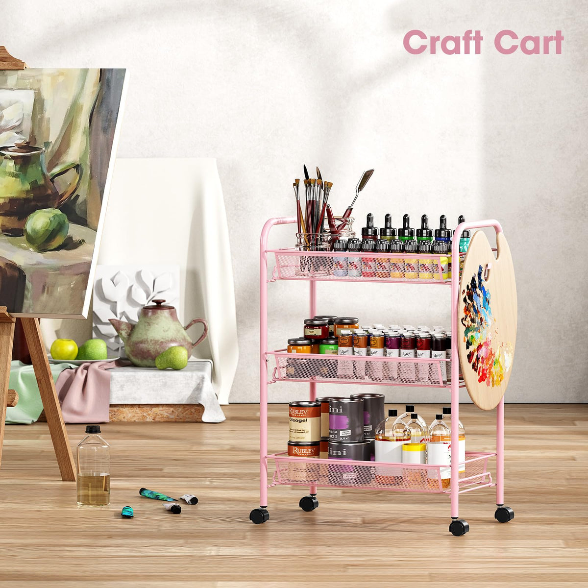 TOOLF versatile cart suitable for nursery, dorm, or craft room organization