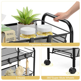 TOOLF side hooks provide extra storage options.