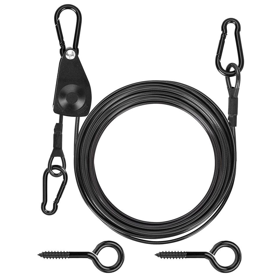 TooTaci 30ft outdoor clothesline kit ready for quick setup in backyard or camp