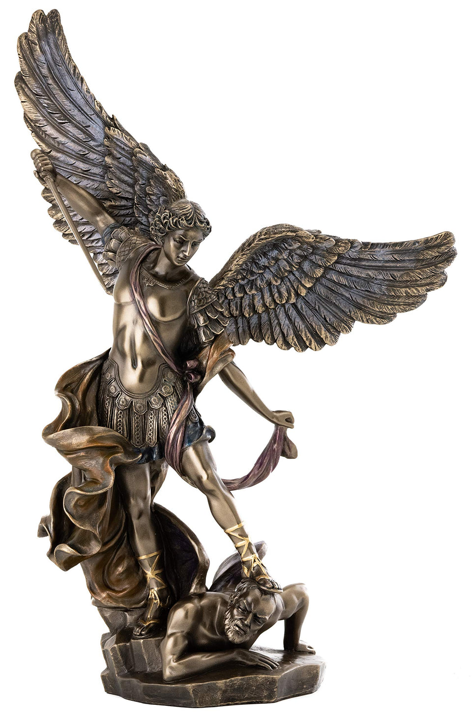 Top Collection Archangel Michael statue, front view ideal for home altar decor