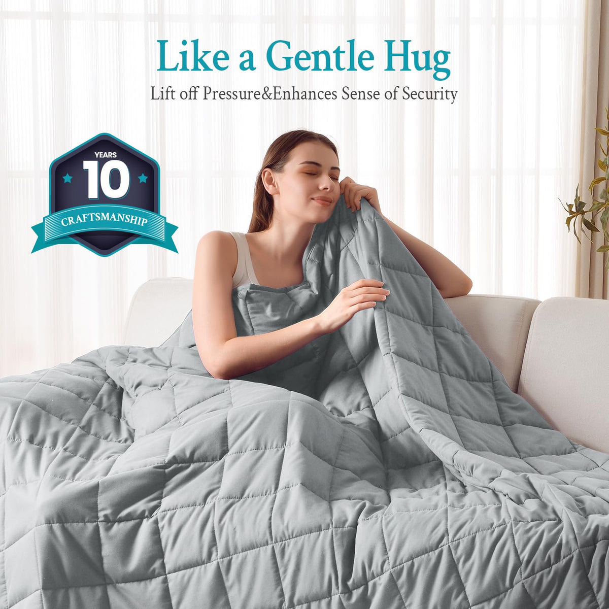 Topblan machine-washable blanket with care label for easy cleaning
