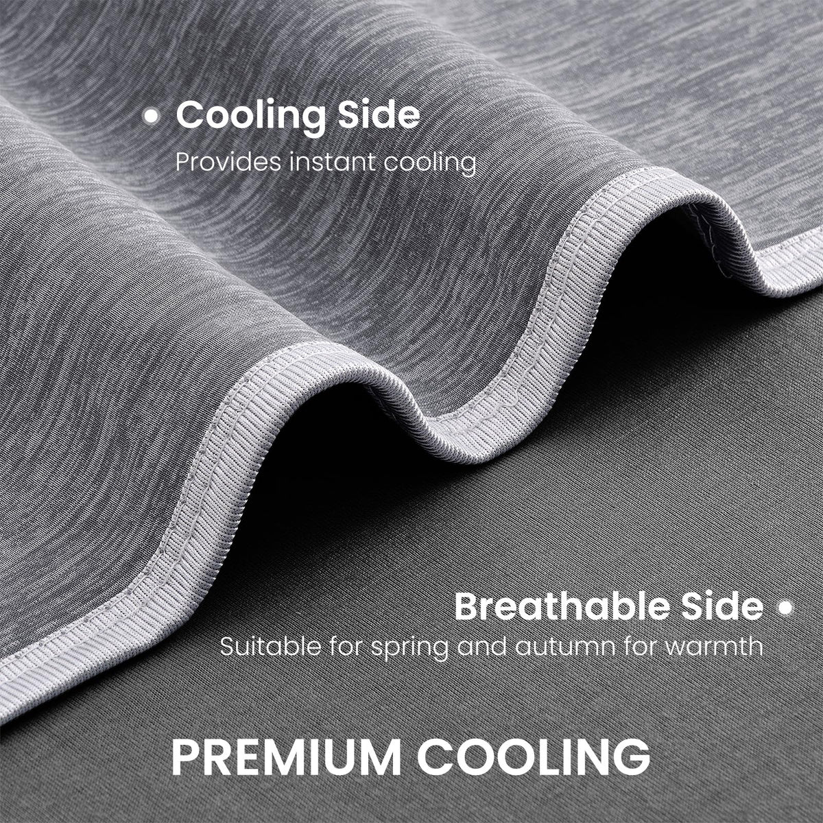 Topcee cooling blanket bottom-side protein-microfiber provides soft comfort