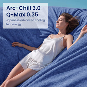 Topcee cooling blanket soft bottom microfiber side offers skin friendly comfort