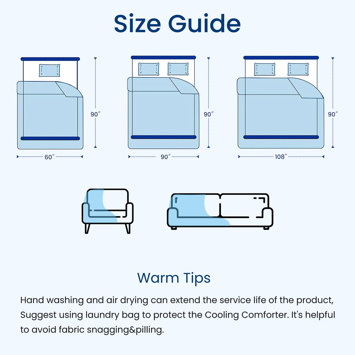 Topcee gift-ready cooling comforter suitable for any sleep setup