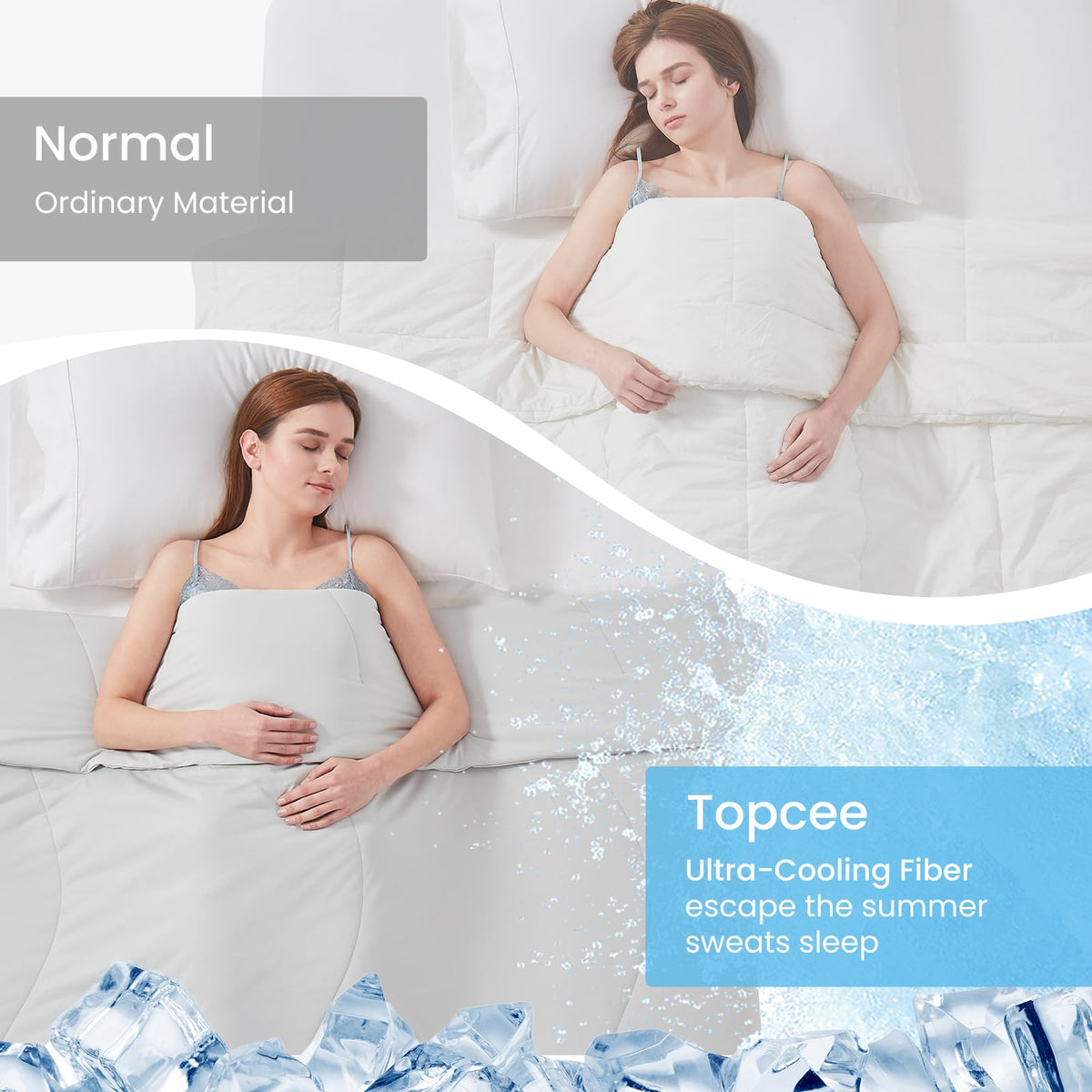 Topcee lightweight summer blanket ideal for hot sleepers