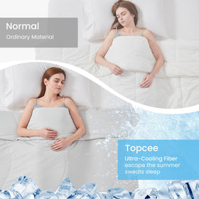 Topcee lightweight summer blanket ideal for hot sleepers