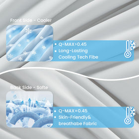 Topcee night sweat relief blanket maintains comfortable temperature
