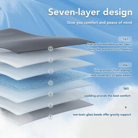 Topcee blanket care close-up illustrating hand-wash and air-dry suitability