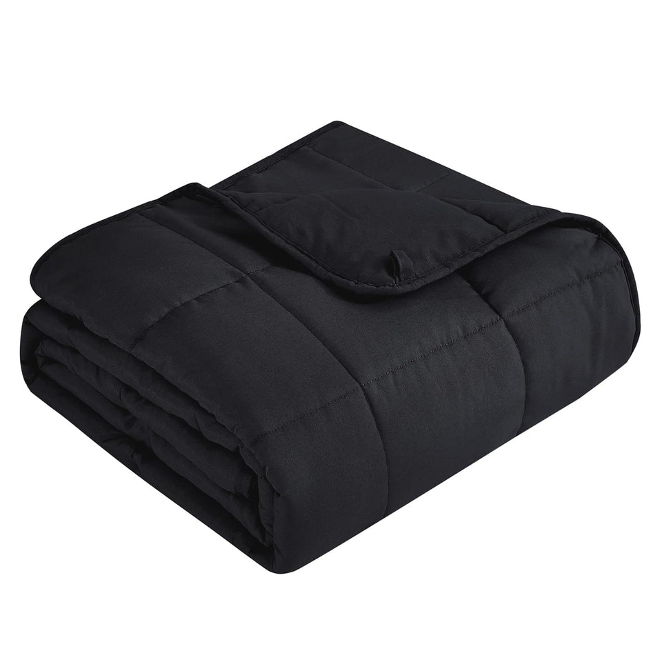 Topcee weighted blanket close-up fabric shows soft breathable material for restful nights.
