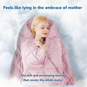 Topcee blanket suited for sleep, reading, relaxation, or meditation