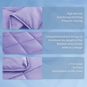 Durable stitching on Topcee weighted blanket prevents bead migration.