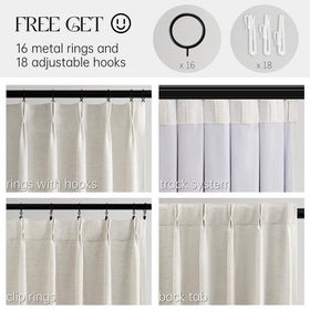 Topfinel double-layer linen blend fabric emphasizing natural texture and drape.
