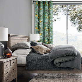 Topfinel 84-inch length curtains provide full coverage and privacy.