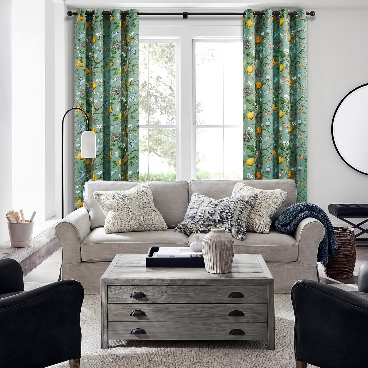 Topfinel lemon accents brighten sunny kitchen and breakfast nooks.