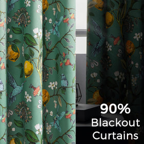 Topfinel Victorian pattern curtains add elegant atmosphere to dining rooms.