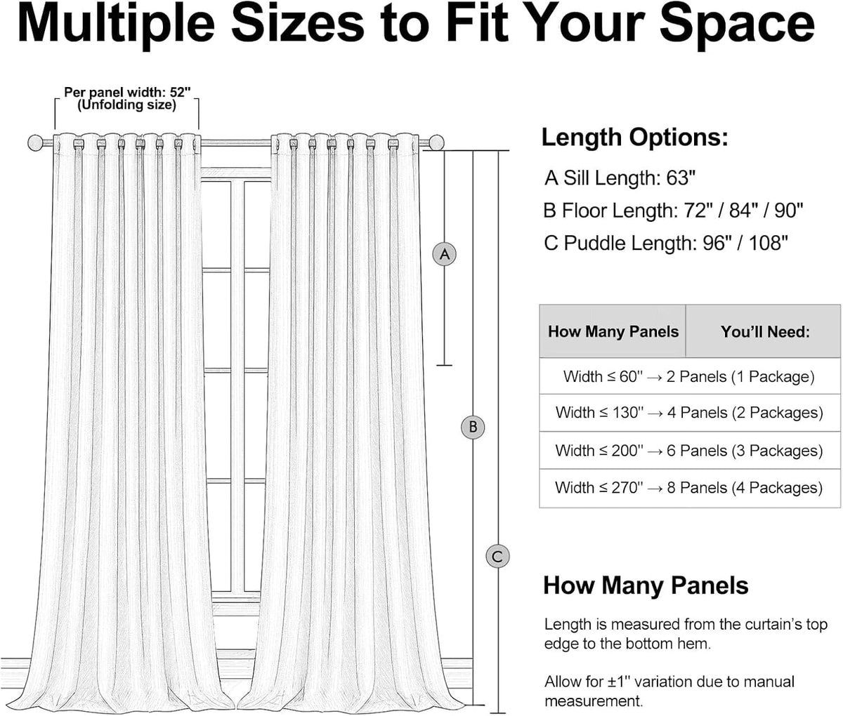 Topfinel grey linen blackout curtains machine washable for easy care