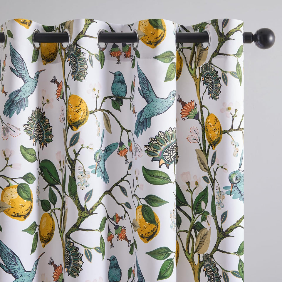 Topfinel hummingbird drapes 52x84 with vintage charm for cozy living rooms