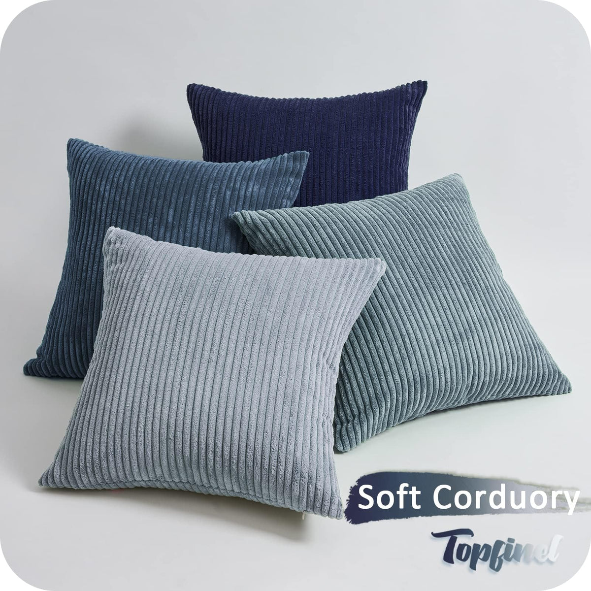 Topfinel corduroy cushions create kid-friendly, soft bedroom décor.