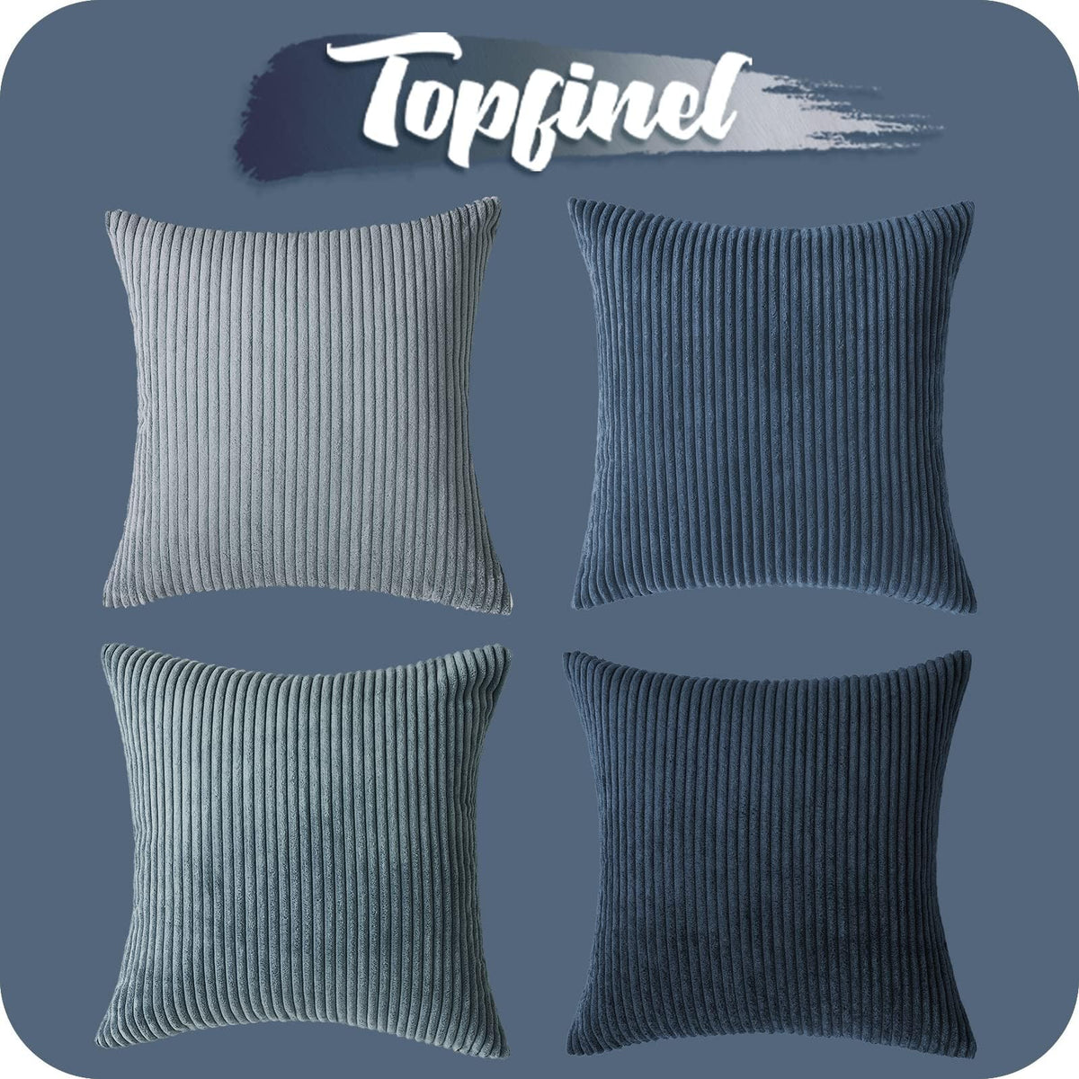 Topfinel pillow covers suit patio or balcony lounging.
