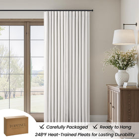 Topfinel pinch-pleat curtains with structured pleats and graceful fall