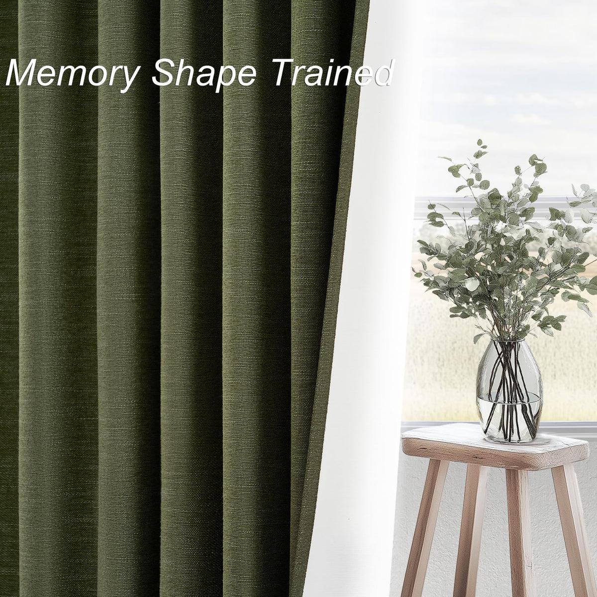 Close view of Topfinel linen texture with slub detailing for a natural decorative touch