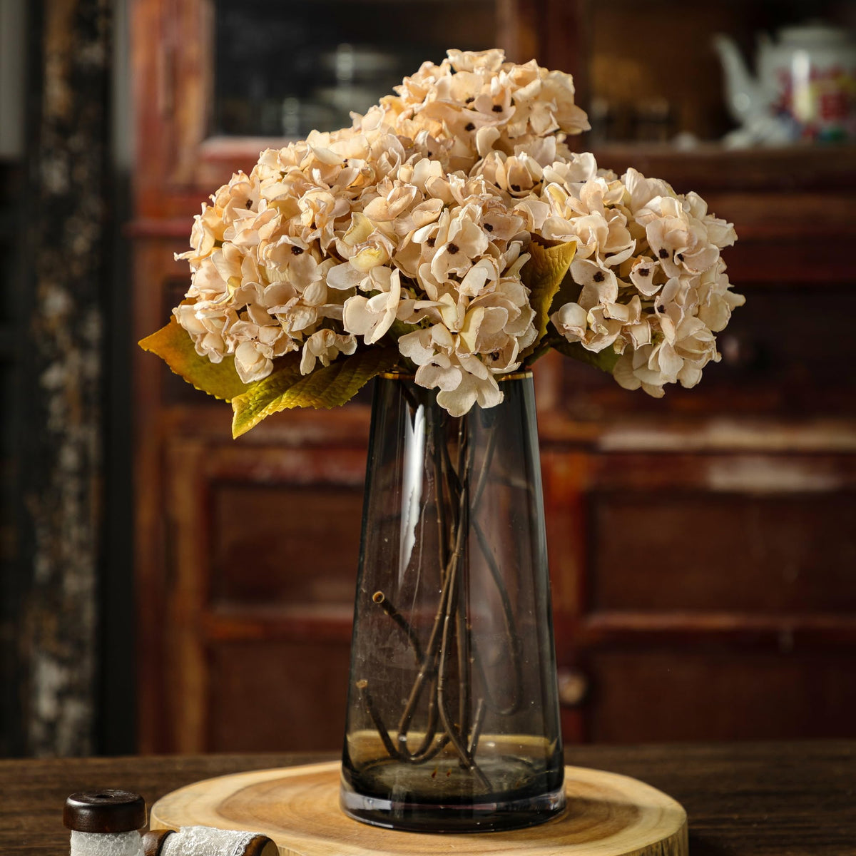 TOPIA artificial hydrangea color retention for long-lasting display