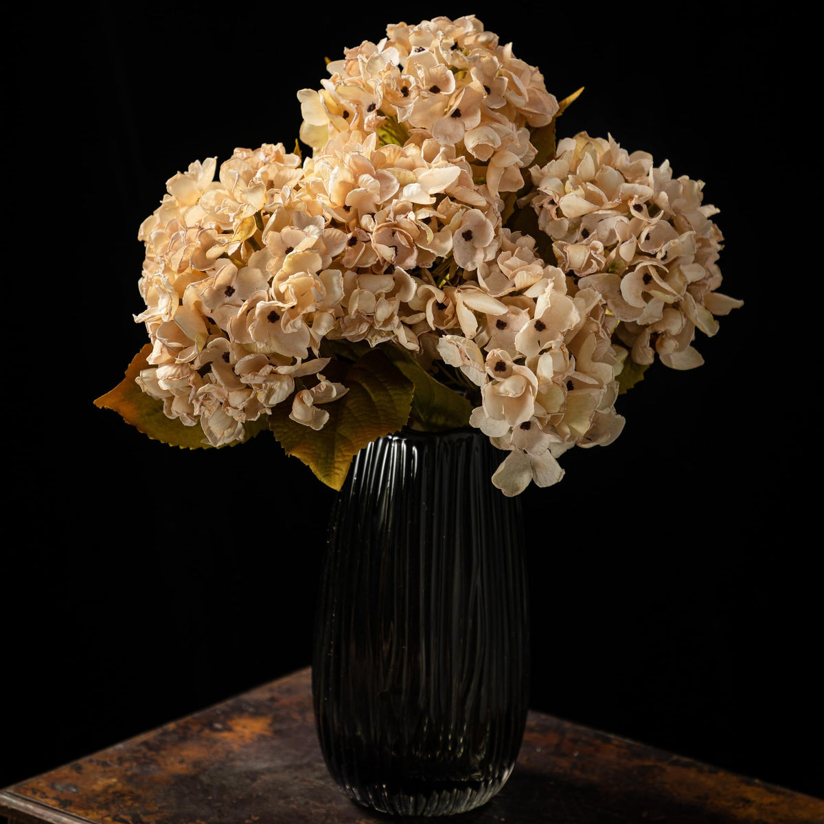 TOPIA cream white flower display setup for office or home