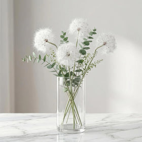 TOPIA dandelion full shape bloom white ideal for displays